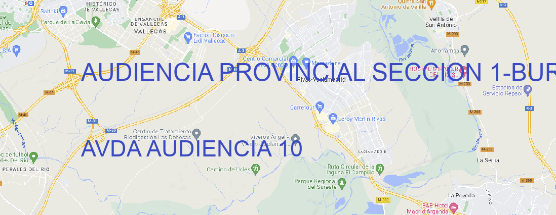 Oficina AUDIENCIA PROVINCIAL SECCION 1 BURGOS