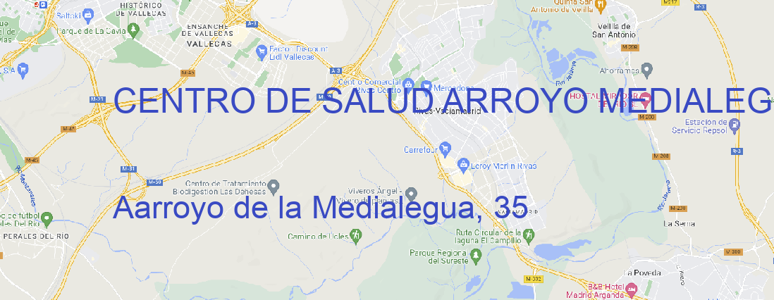 Oficina CENTRO DE SALUD ARROYO MEDIALEGUA MADRID