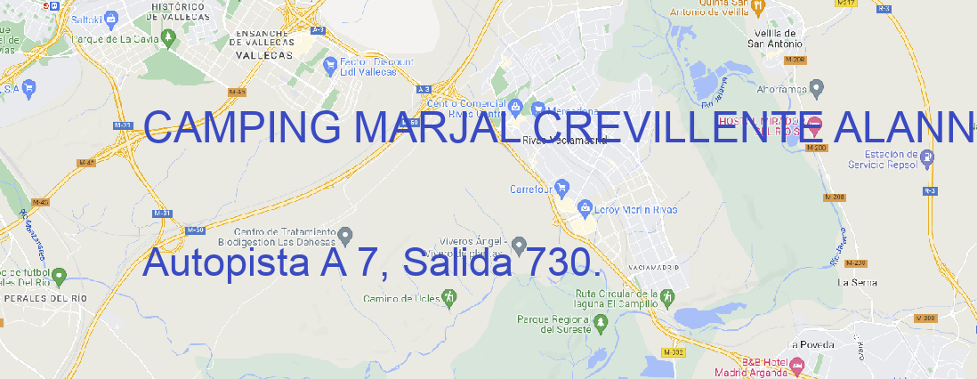 Oficina CAMPING MARJAL CREVILLENTE ALANNIA CREVILLENTE