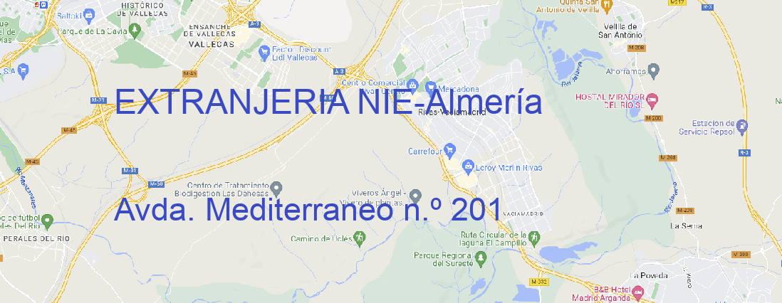 Oficina EXTRANJERIA NIE Almería