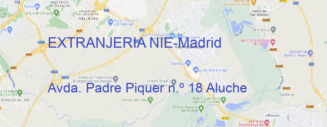 Oficina EXTRANJERIA NIE Madrid