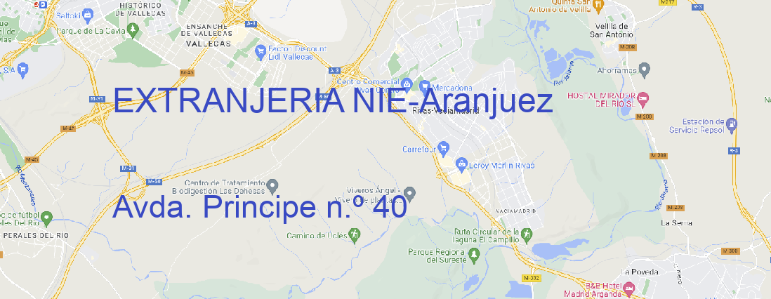 Oficina EXTRANJERIA NIE Aranjuez