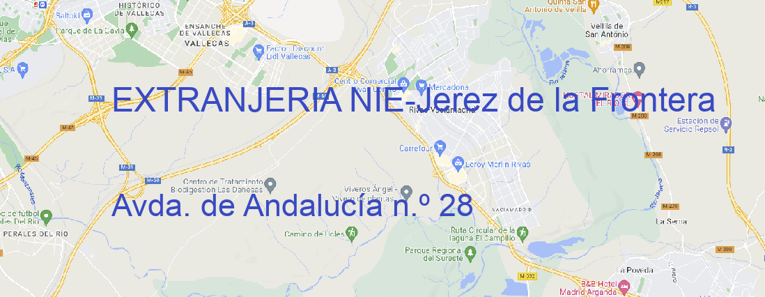 Oficina EXTRANJERIA NIE Jerez de la Frontera