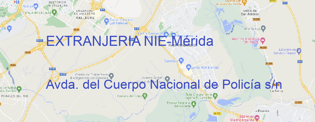 Oficina EXTRANJERIA NIE Mérida