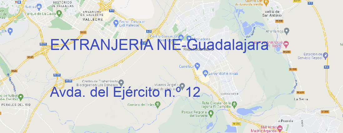 Oficina EXTRANJERIA NIE Guadalajara