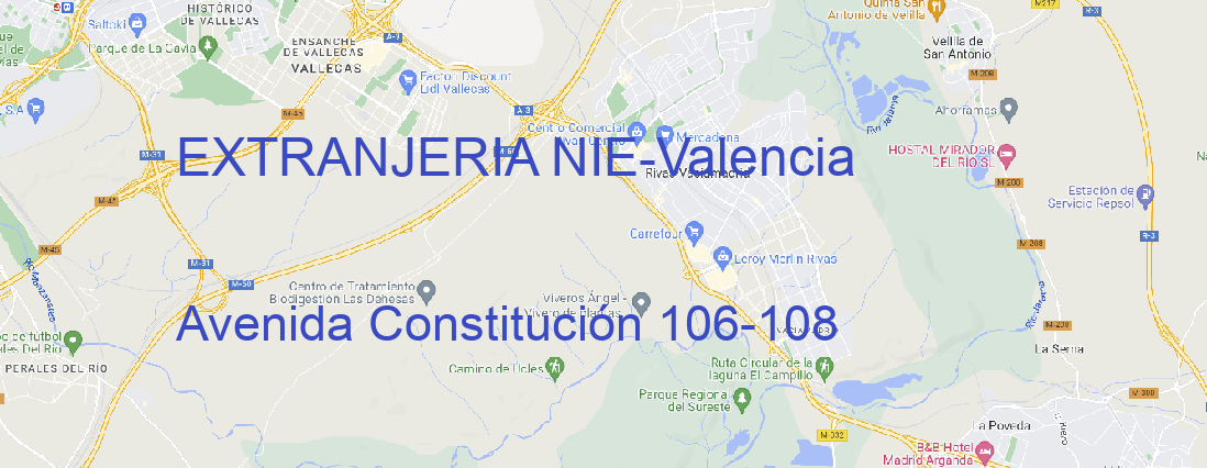 Oficina EXTRANJERIA NIE Valencia