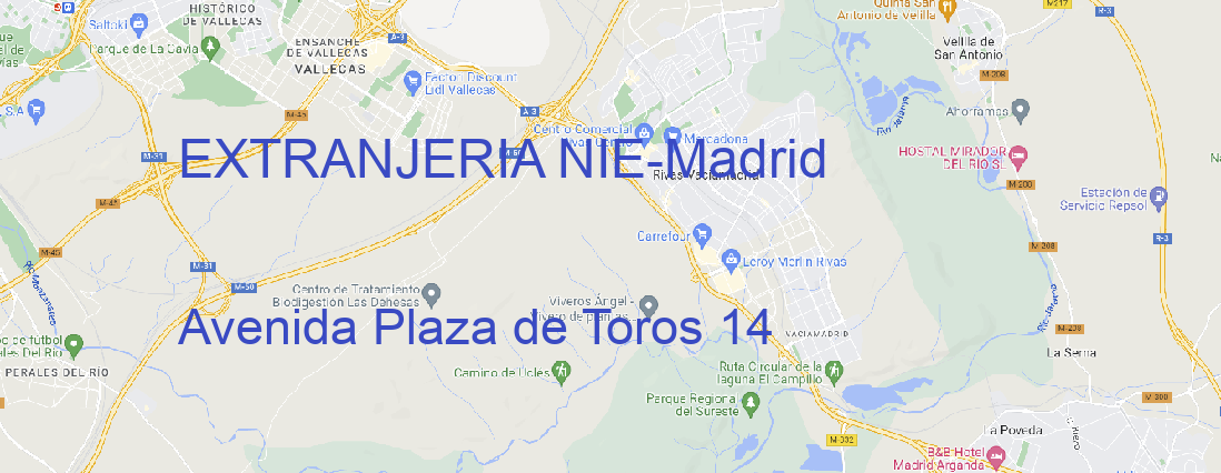 Oficina EXTRANJERIA NIE Madrid