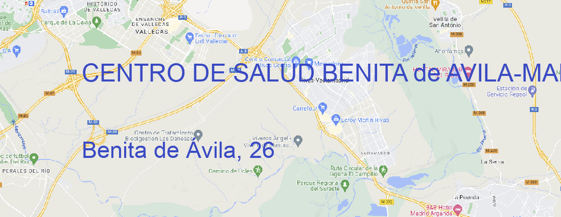 Oficina CENTRO DE SALUD BENITA de AVILA MADRID