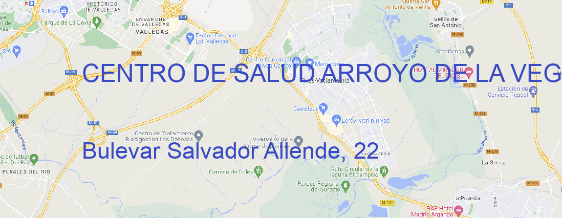 Oficina CENTRO DE SALUD ARROYO DE LA VEGA ALCOBENDAS