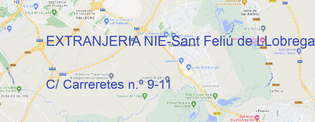 Oficina EXTRANJERIA NIE Sant Feliú de LLobregat