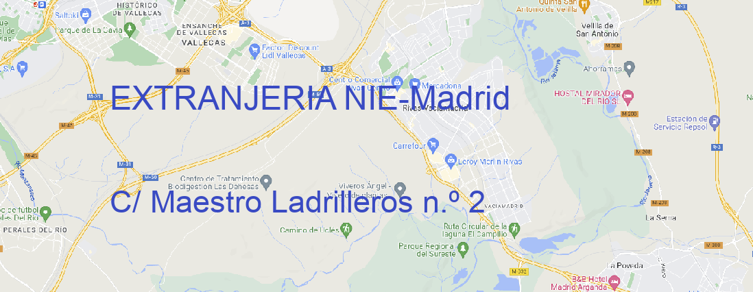 Oficina EXTRANJERIA NIE Madrid