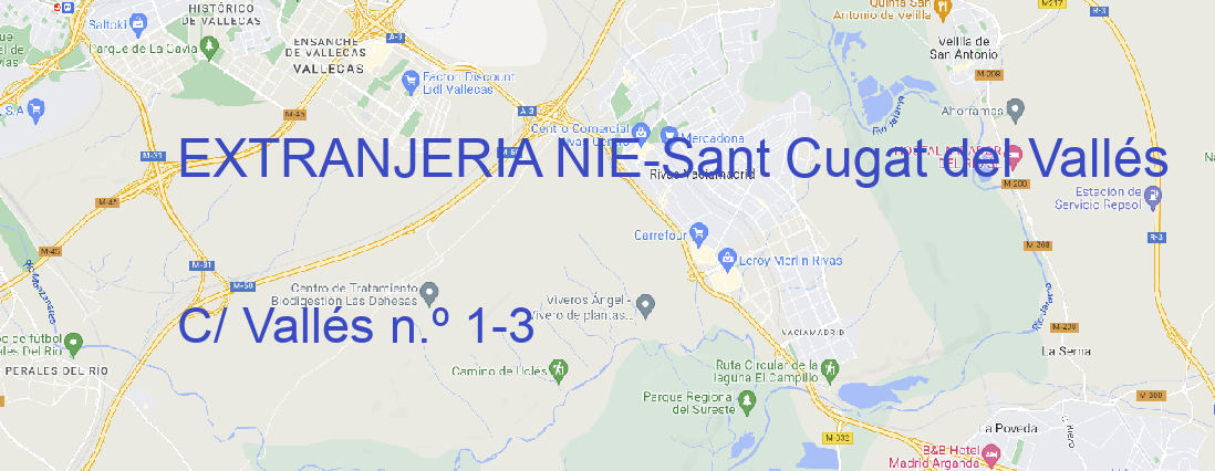 Oficina EXTRANJERIA NIE Sant Cugat del Vallés