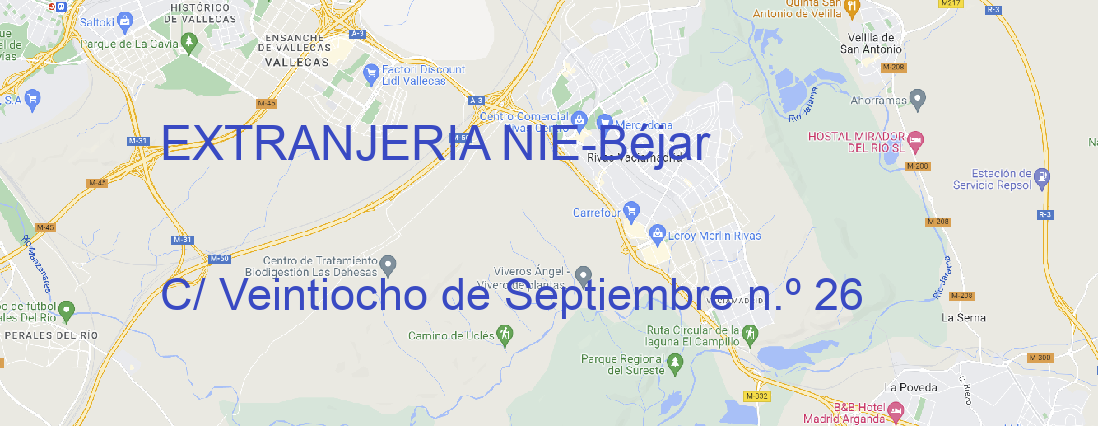 Oficina EXTRANJERIA NIE Béjar