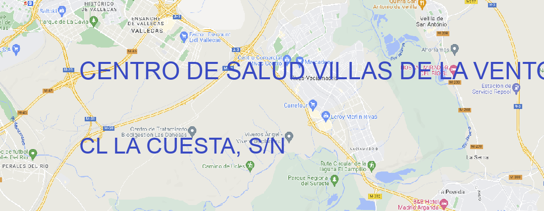 Oficina CENTRO DE SALUD VILLAS DE LA VENTOSA Villas de la Ventosa