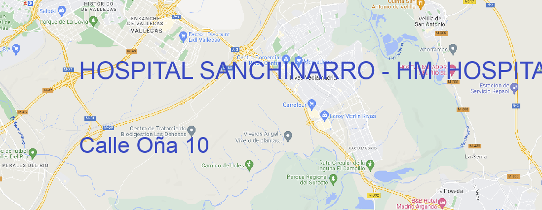 Oficina HOSPITAL SANCHINARRO - HM  HOSPITALES  1989,  S.A MADRID