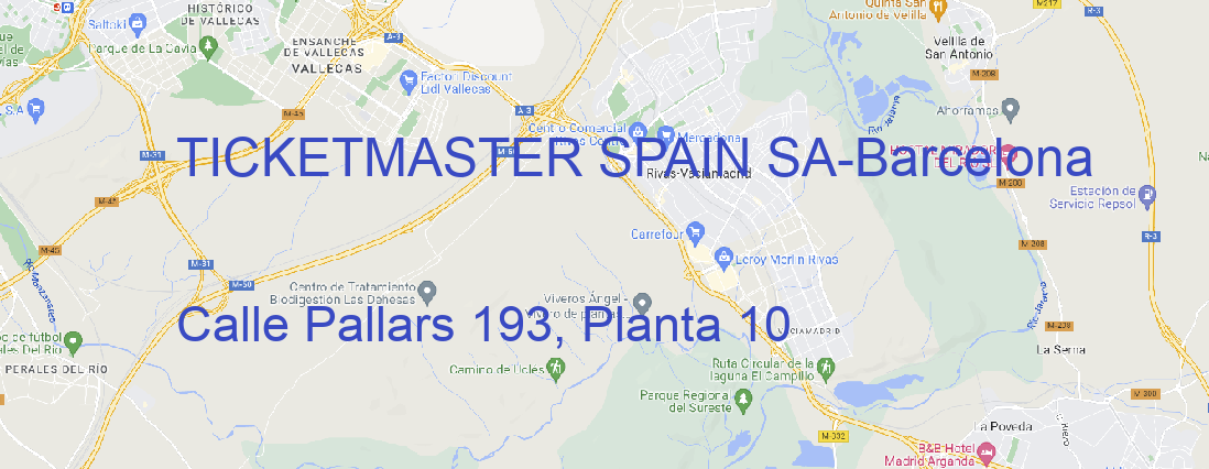 Oficina TICKETMASTER SPAIN SA Barcelona