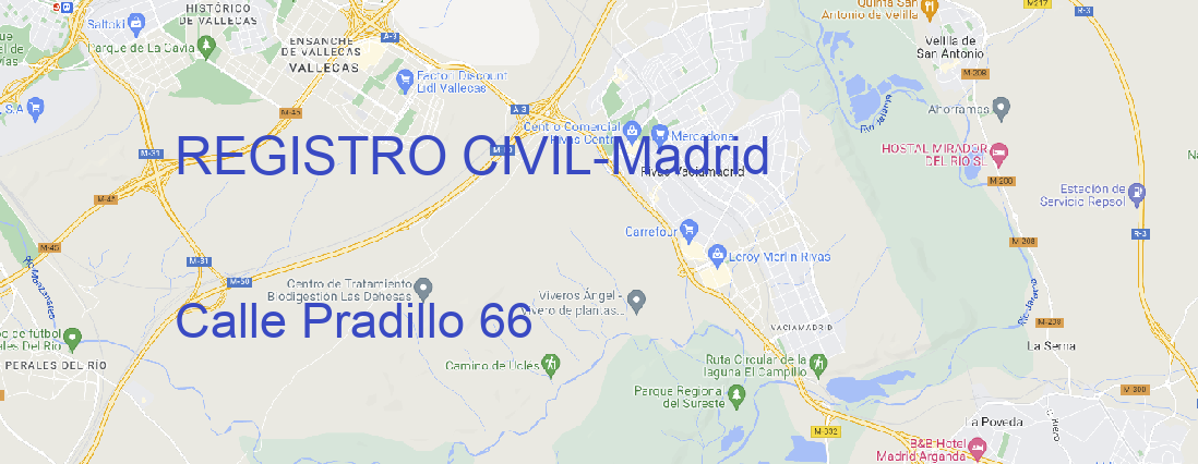 Oficina REGISTRO CIVIL Madrid