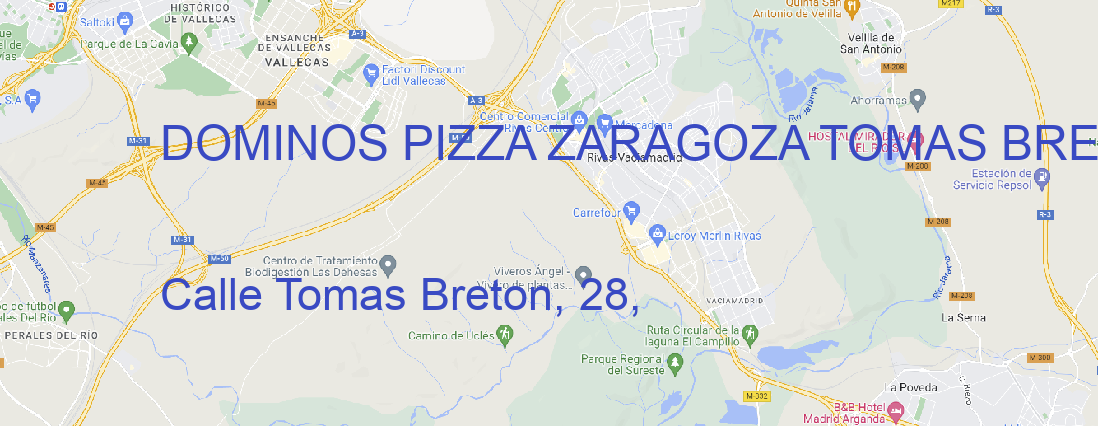 Oficina DOMINOS PIZZA ZARAGOZA TOMAS BRETON ZARAGOZA