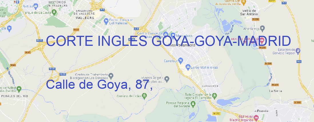 Oficina CORTE INGLES GOYA GOYA-MADRID