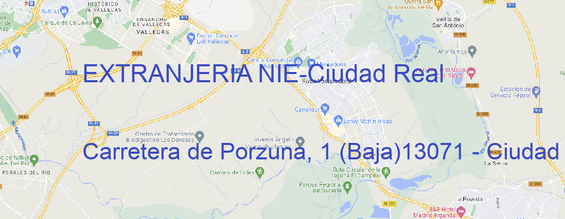 Oficina EXTRANJERIA NIE Ciudad Real