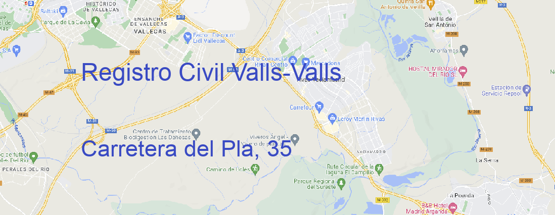 Oficina Registro Civil Valls Valls