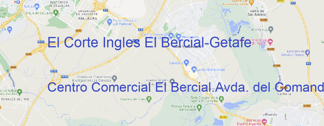 Tienda El Corte Ingles El Bercial Getafe