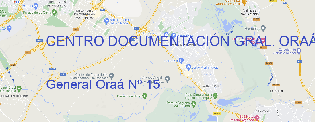 Oficina CENTRO DOCUMENTACIÓN GRAL. ORAÁ MADRID