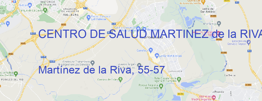 Oficina CENTRO DE SALUD MARTINEZ de la RIVA MADRID