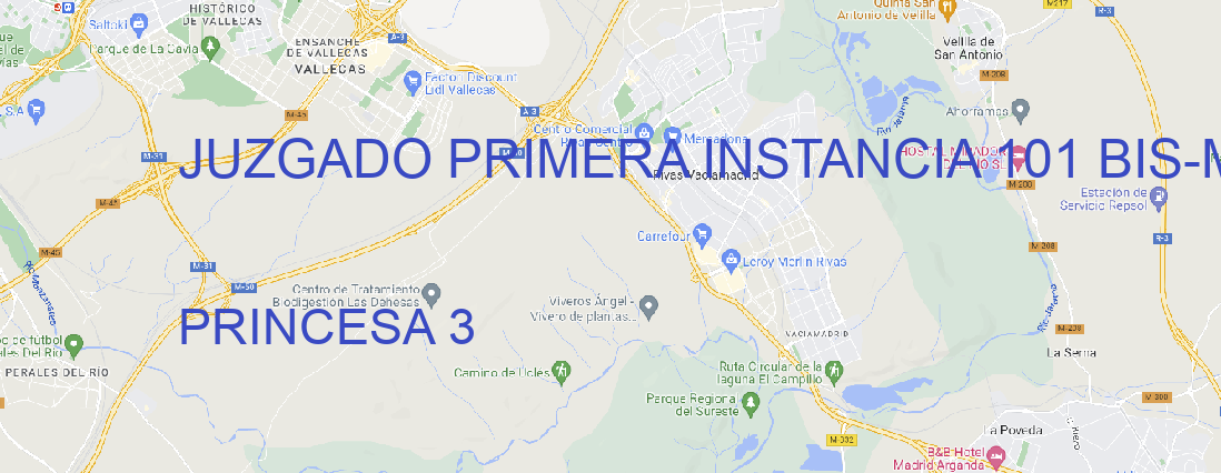 Oficina JUZGADO PRIMERA INSTANCIA 101 BIS MADRID