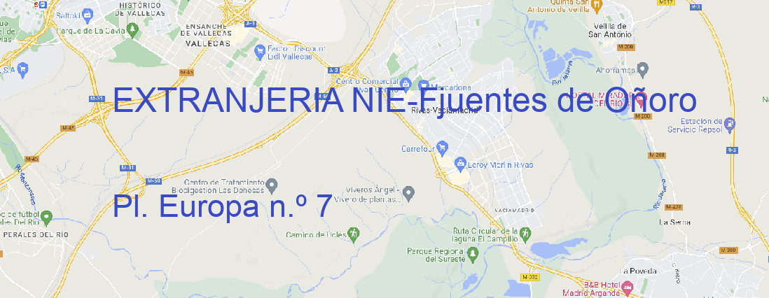 Oficina EXTRANJERIA NIE Fjuentes de Oñoro