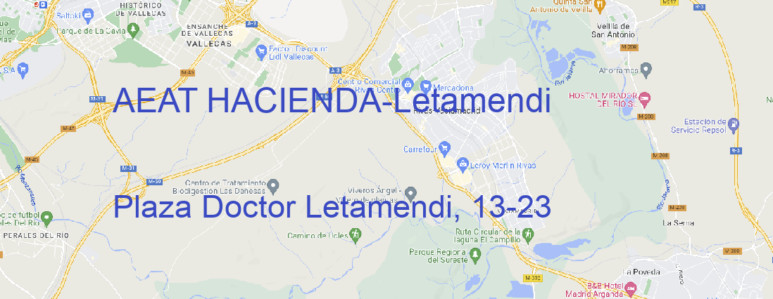 Oficina AEAT HACIENDA Letamendi