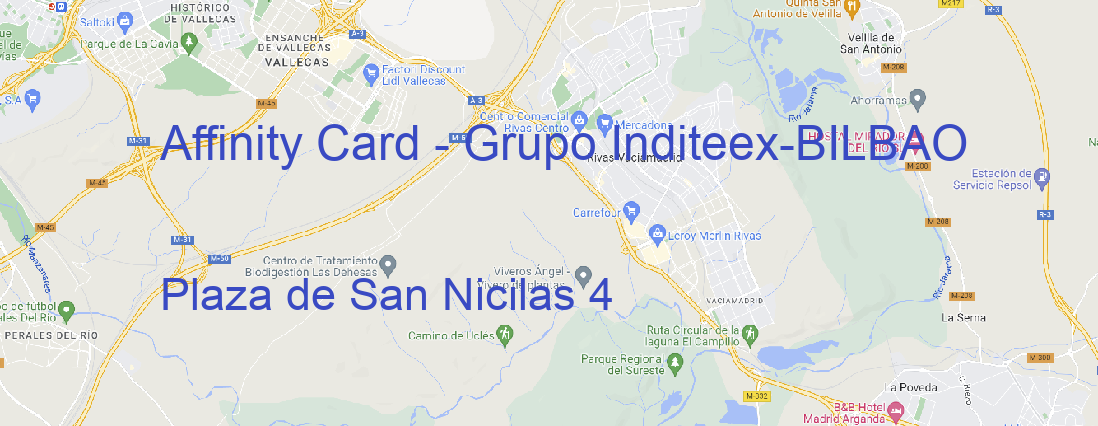 Oficina Affinity Card - Grupo Inditeex BILBAO