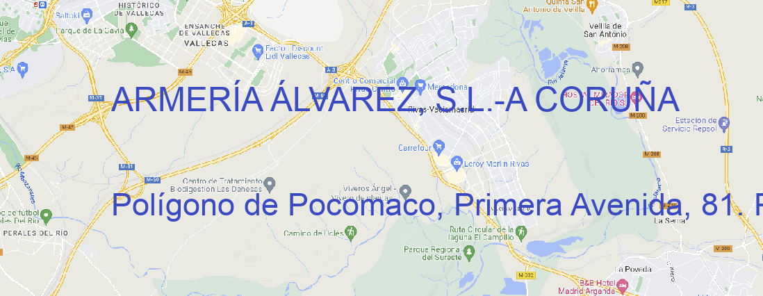 Oficina ARMERÍA ÁLVAREZ, S.L. A CORUÑA