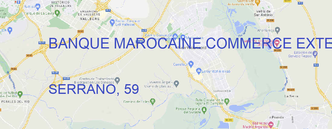 Oficina BANQUE MAROCAINE COMMERCE EXTERIEUR INT. MADRID