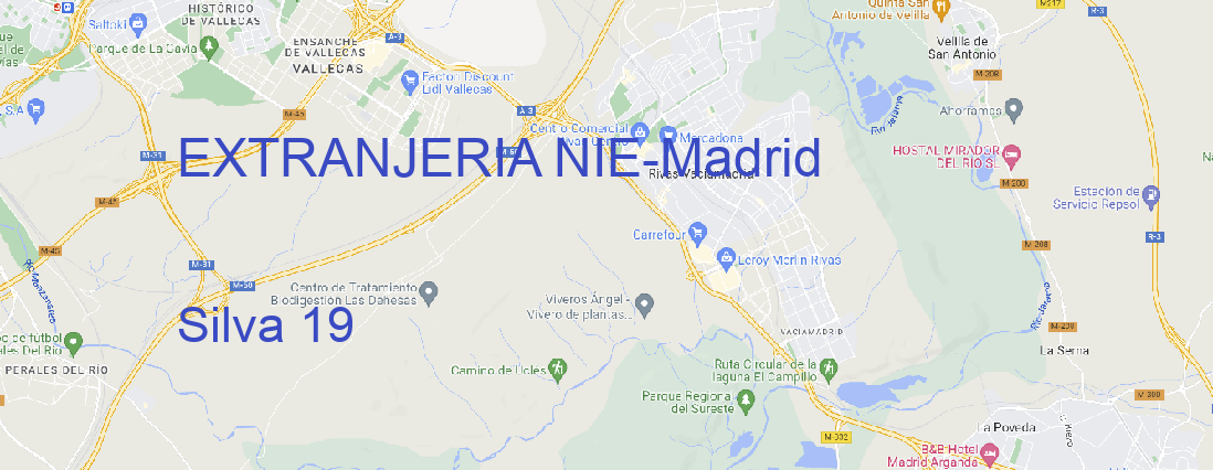 Oficina EXTRANJERIA NIE Madrid