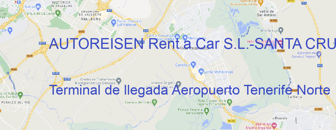 Oficina AUTOREISEN Rent a Car S.L. SANTA CRUZ TENERIFE