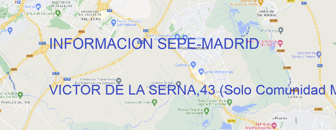 Oficina INFORMACION SEPE MADRID