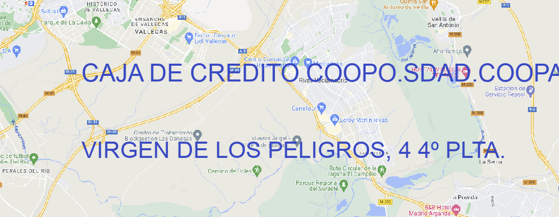 Oficina CAJA DE CREDITO COOPO.SDAD.COOPA.CRED. MADRID