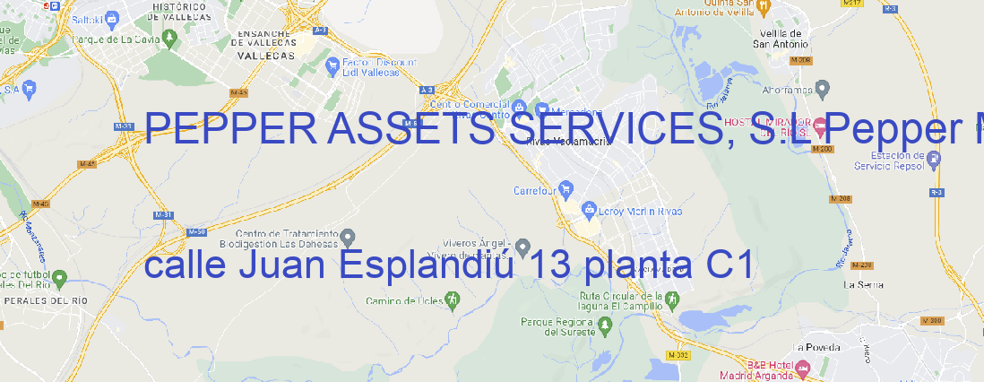 Oficina PEPPER ASSETS SERVICES, S.L Pepper Money MADRID