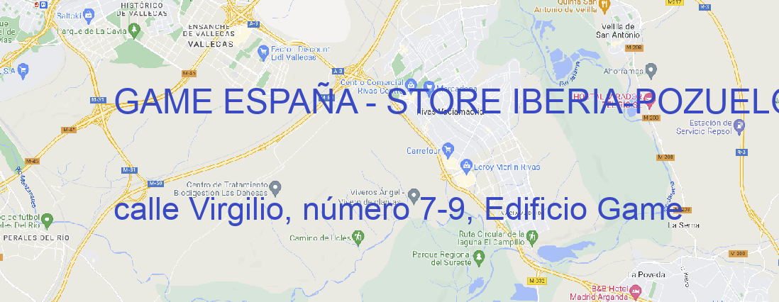 Oficina GAME ESPAÑA - STORE IBERIA POZUELO DE ALARCON