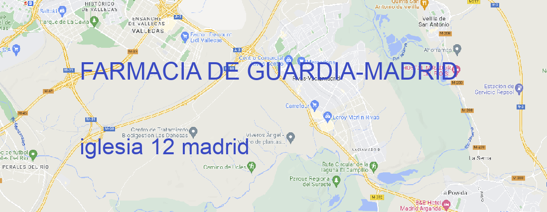 Oficina FARMACIA DE GUARDIA MADRID